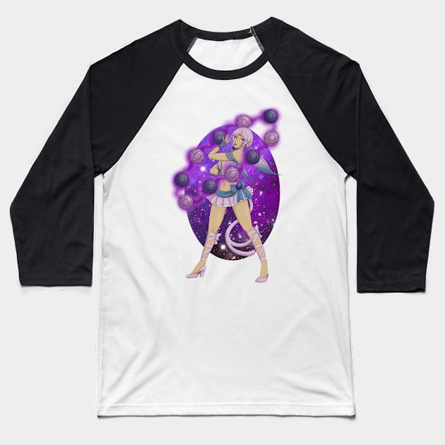 Magical Girl Fox Baseball T-Shirt by Jisu